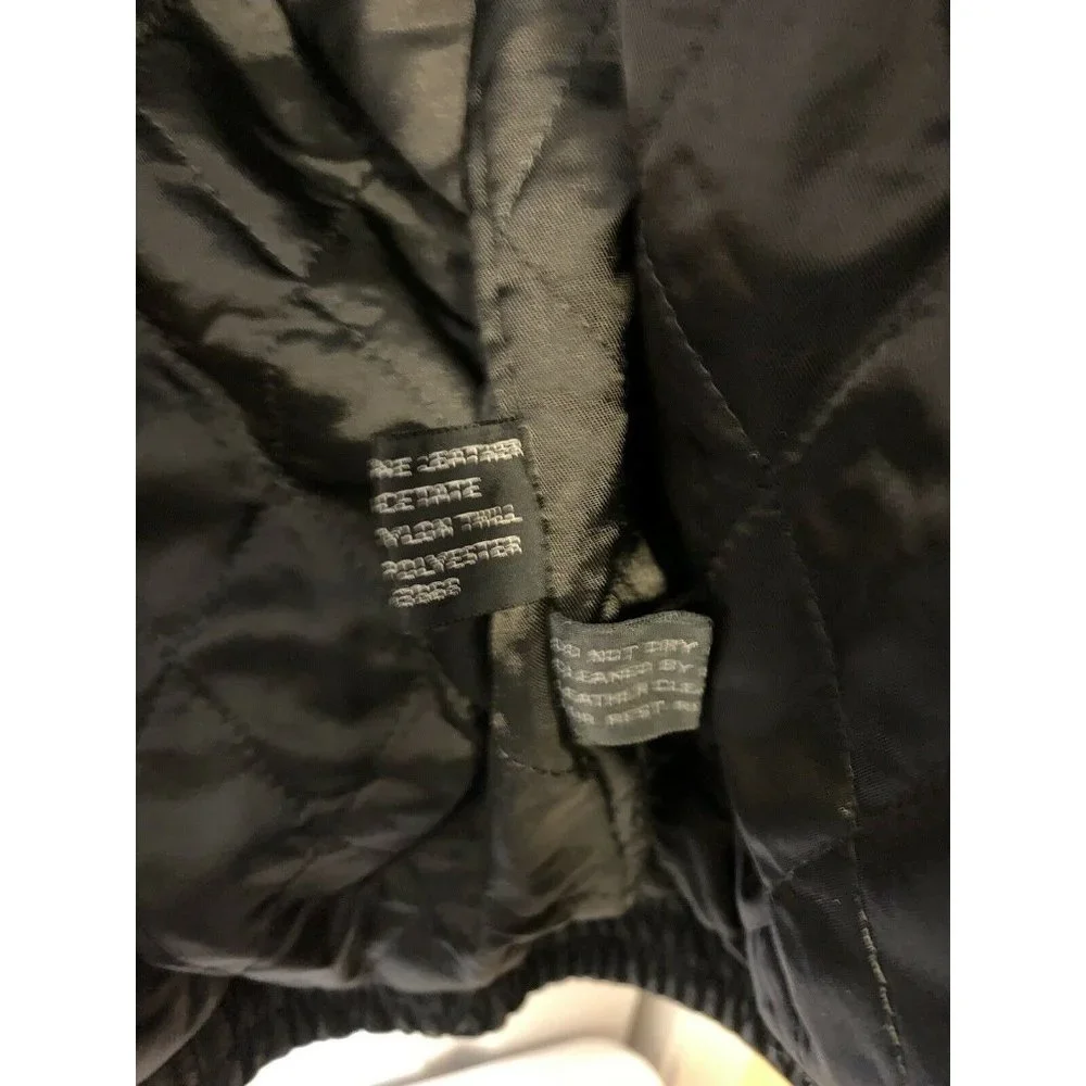 Vintage IOU Leather Jacket‎ Black Men’s Sz S